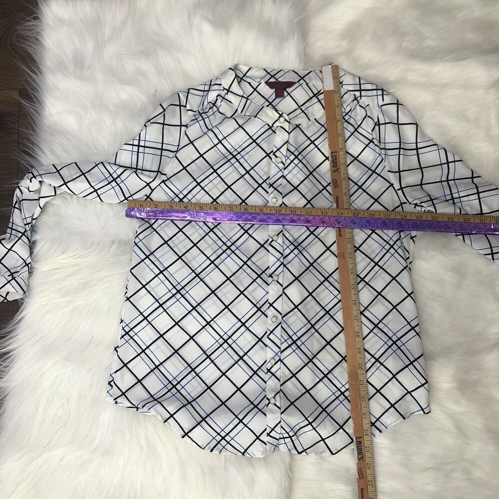 212 Collection Women Small Dress Shirt Bottoms Down Blouse Long Bottoms Casual - Picture 7 of 16